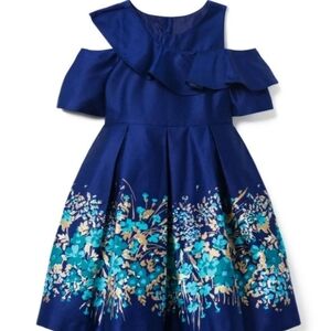 Janie and Jack Navy Floral Kids Dress